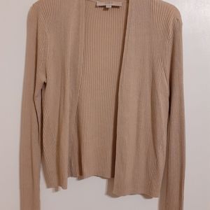 Ann Taylor Loft Tan Cardigan